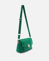 SAC CUIR VELOURS ALICIA/VEL VERT - minelli.fr